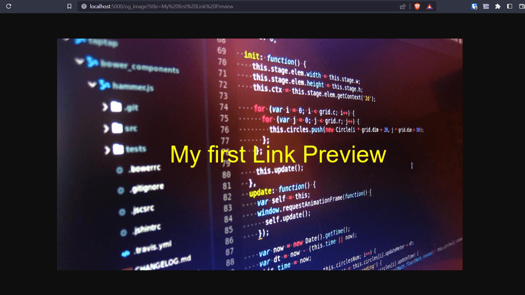 Flask app preview image